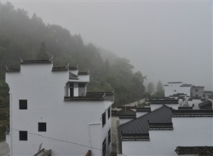 徽派建筑 空山雙眼皮