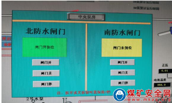 井下中央泵房防水防火密閉門遠程化地面化升級改造